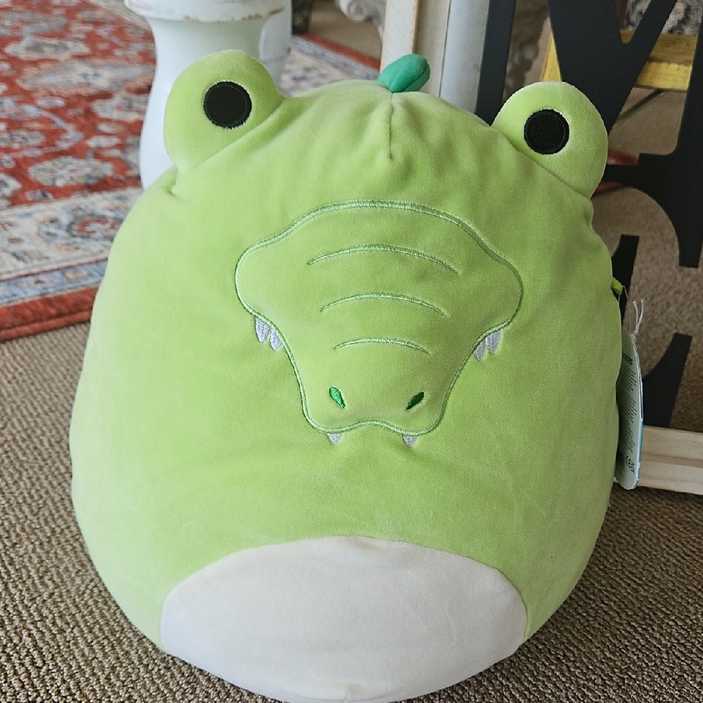 Original Arthur The Alligator Squishmallow Green and White 12in. NWT
